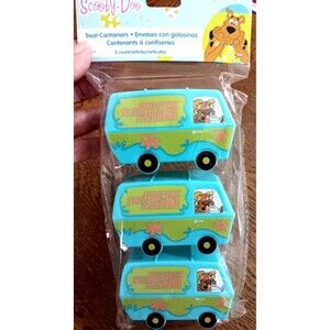 Scooby-Doo Mystery Machine Van Treat Containers 3-Pack New